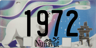 NU license plate 1972