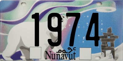 NU license plate 1974