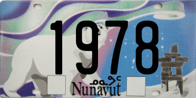 NU license plate 1978