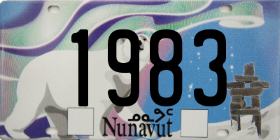 NU license plate 1983