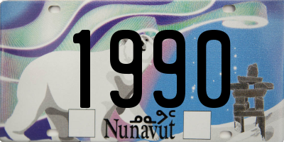 NU license plate 1990