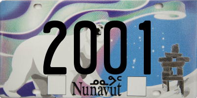 NU license plate 2001