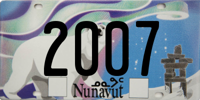 NU license plate 2007