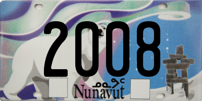 NU license plate 2008