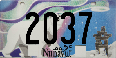 NU license plate 2037