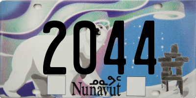 NU license plate 2044