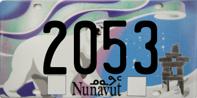 NU license plate 2053