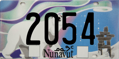 NU license plate 2054