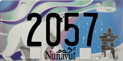 NU license plate 2057