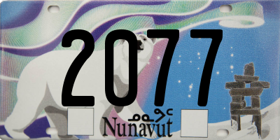 NU license plate 2077