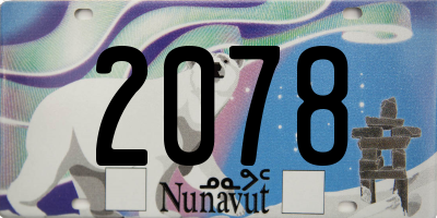 NU license plate 2078