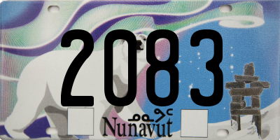 NU license plate 2083