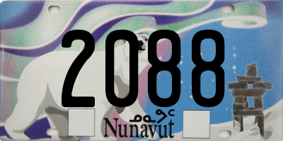 NU license plate 2088