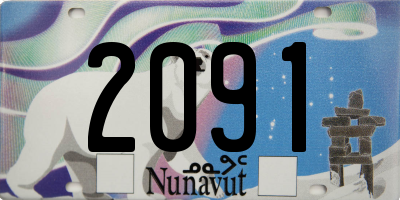 NU license plate 2091