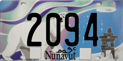 NU license plate 2094