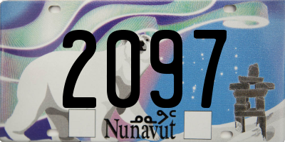 NU license plate 2097