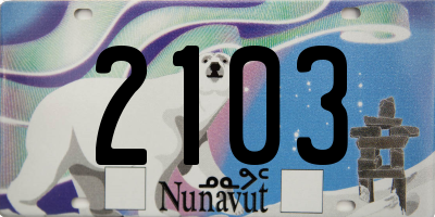 NU license plate 2103