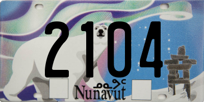 NU license plate 2104