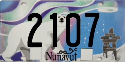 NU license plate 2107