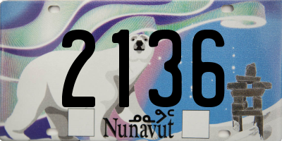 NU license plate 2136