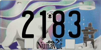 NU license plate 2183