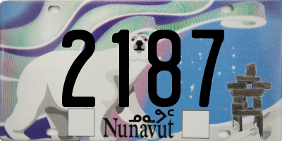 NU license plate 2187