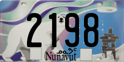 NU license plate 2198