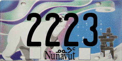 NU license plate 2223