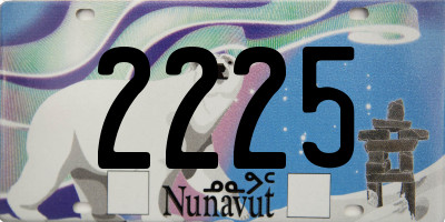 NU license plate 2225