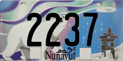 NU license plate 2237