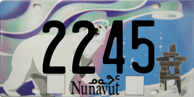 NU license plate 2245