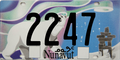 NU license plate 2247