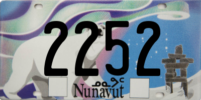 NU license plate 2252