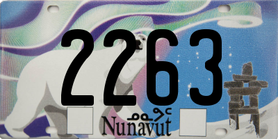 NU license plate 2263