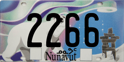 NU license plate 2266