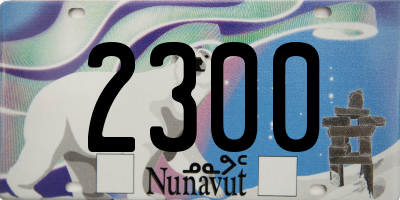 NU license plate 2300