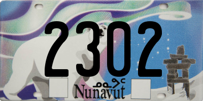 NU license plate 2302