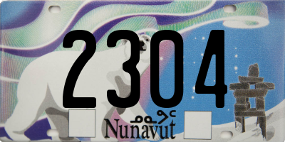 NU license plate 2304