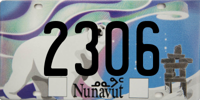 NU license plate 2306