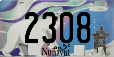 NU license plate 2308