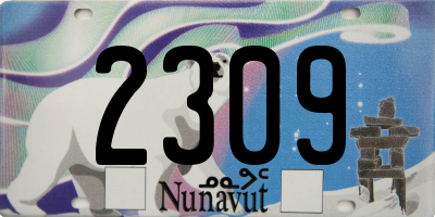 NU license plate 2309