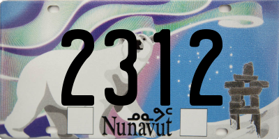 NU license plate 2312