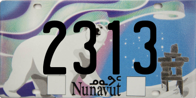 NU license plate 2313