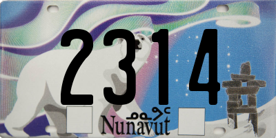 NU license plate 2314