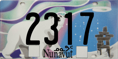 NU license plate 2317