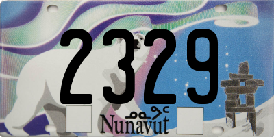 NU license plate 2329