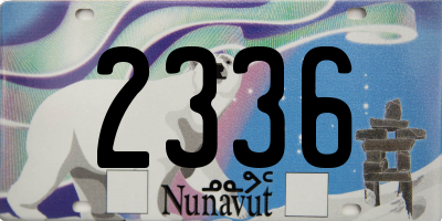 NU license plate 2336