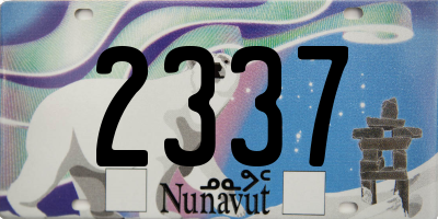 NU license plate 2337