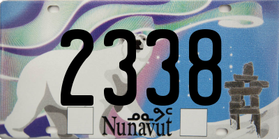 NU license plate 2338