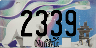 NU license plate 2339